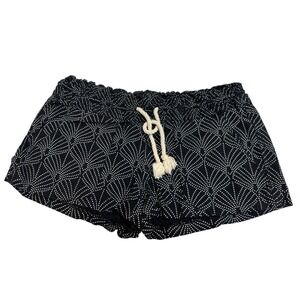 Y2K Roxy Womens XS Drawstring Beach Shorty Shorts California Casual Surfer Girl